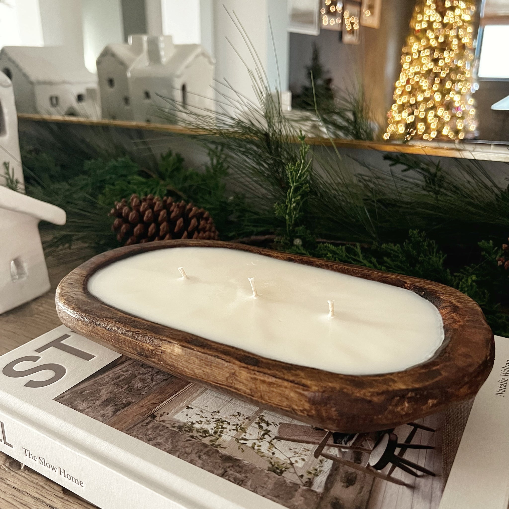 Limited Edition Handmade Dough Bowl Candle