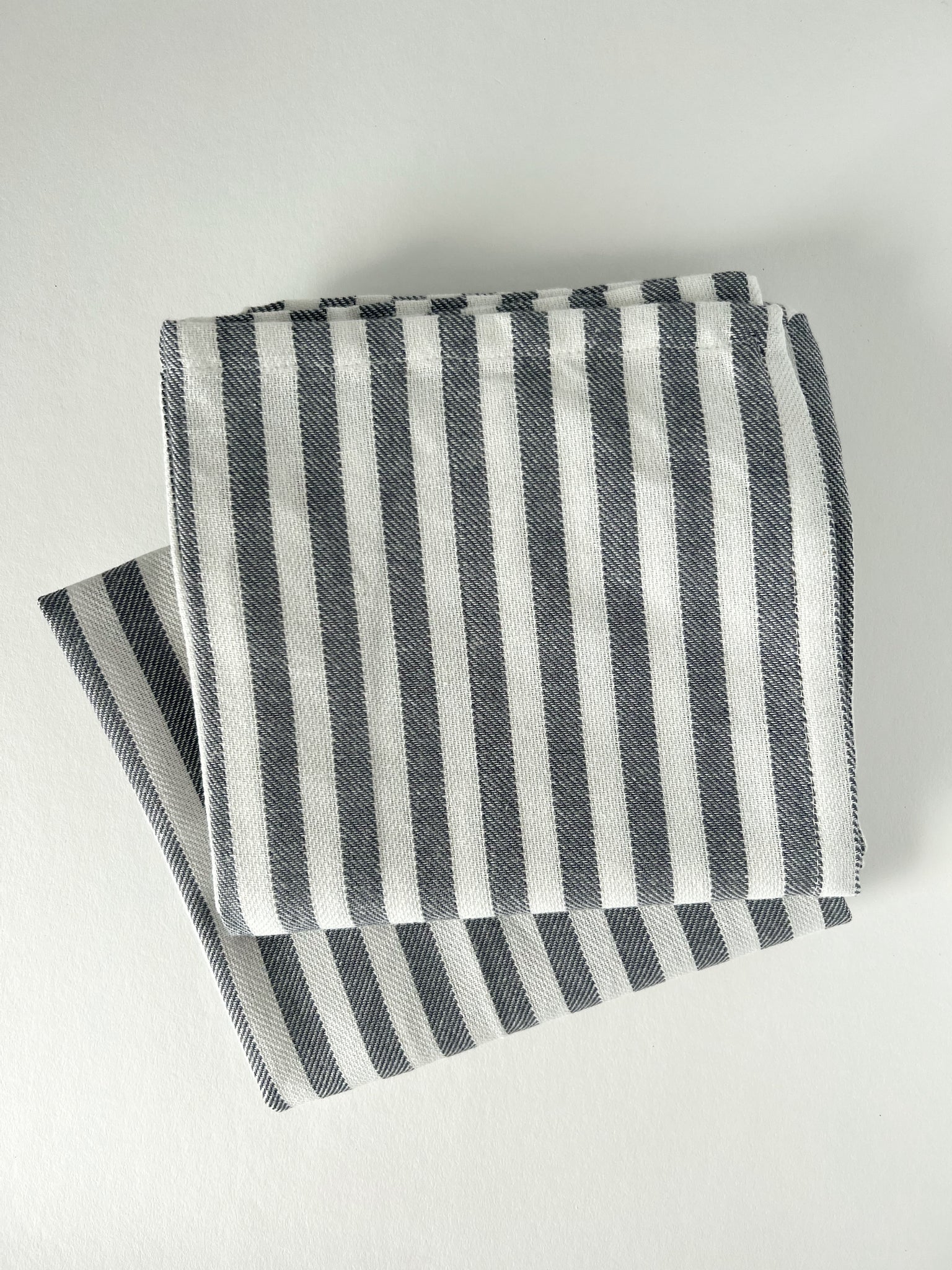 Handmade Blue Stripe French Dish Towel